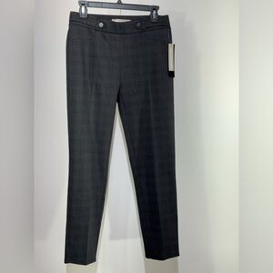 NWT CHLOE & JASMINE Black Plaid Trousers